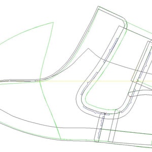 digitaal 2D-patroon van de chelseaboots voor dames, maat 37