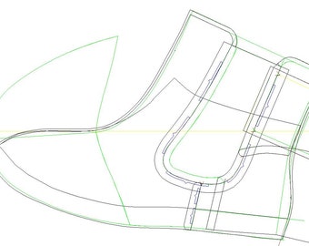 digital 2d pattern of the woman Chelsea boots size 37