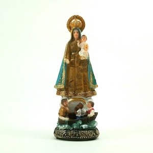 Estatua de la Virgen de la Caridad del Cobre de 8" (Nuestra Señora de la Caridad) – Oshun / Altares Espirituales y Rituales / Bendiciones / Oración / Meditación