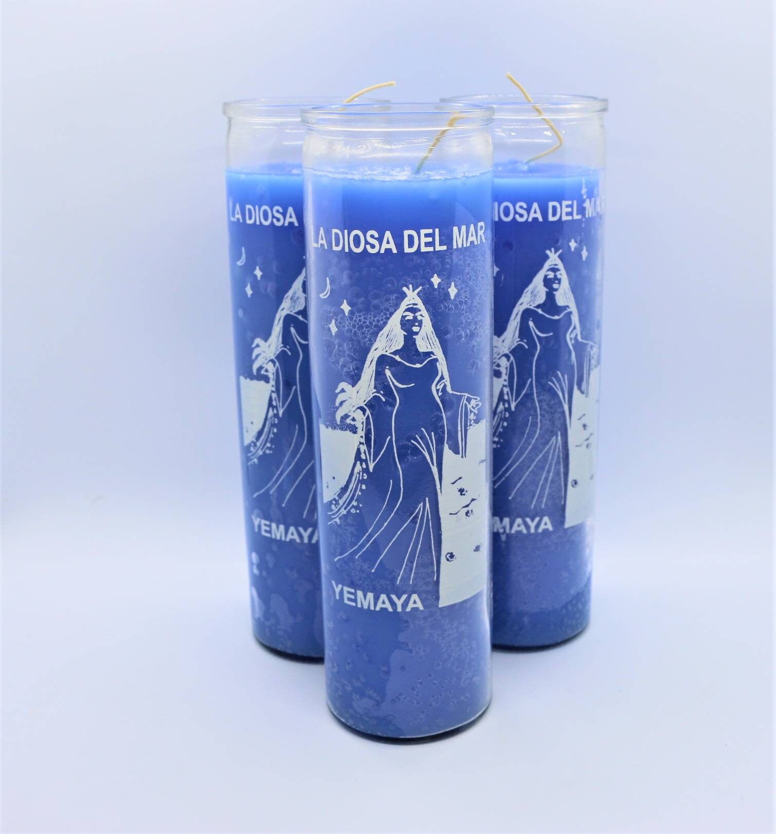 Novena Religious Spiritual Candles for La Diosa Del Mar Orisha Etsy