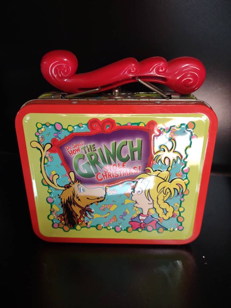 2000 Dr Seuss How The Grinch Stole Christmas Lunch Box Tin Vintage Retro  Collectible Collections