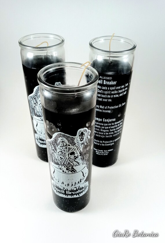 Black Spell Breaker Novena Candle Hoodoo Root Work Wicca Etsy
