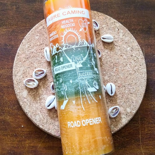 Abre Camino Road Opener Novena Candle Hoodoo  Wiccan Santeria Spell Magic Ritual Spiritual