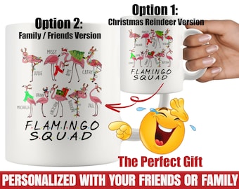 Funny Flamingo Mug|Flamingo Squad|Flamingo Coffee Mug|Christmas Gift for Flamingo Lover|Funny Coffee Mug|Flamingo Christmas Gift Idea