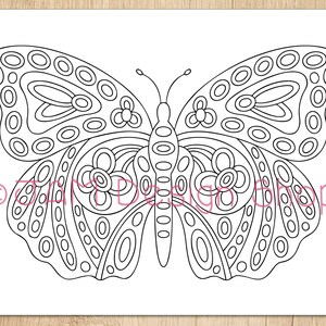 Coloring Page, Butterfly Design, Butterfly Art, Butterfly Pattern, Coloring for Adults, Coloring for Kids, Coloring Pages Girl, Butterfly
