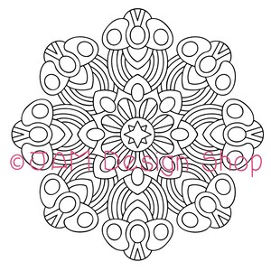 Abstract Mandala, Coloring for Adults, Mandala Design, Coloring Sheets PDF, Adult Coloring, Coloring for Women, Mandala Art, Coloring Pages