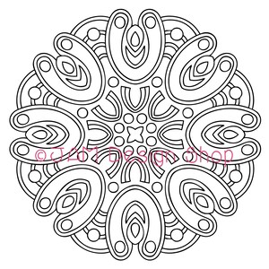 Mandala, Printable Mandala, Abstract Mandala, Mandala Design, Coloring Page, Coloring for Adults, Adult Coloring, Mandala to Color, Coloring