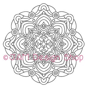 Coloring Pages Printable, Mandala Coloring Page, Adult Coloring Book, Mandala Art, Instant Download