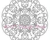 Christmas Mandala Coloring Page, Holiday Activities, Holiday Party, Coloring for Kids, Gingerbread Man, Christmas Activities