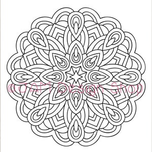 Mandala Coloring, Abstract Mandala, Coloring for Adults, Mandala Design, Coloring Mandala, Adult Coloring, Coloring for Women, Mandala Art