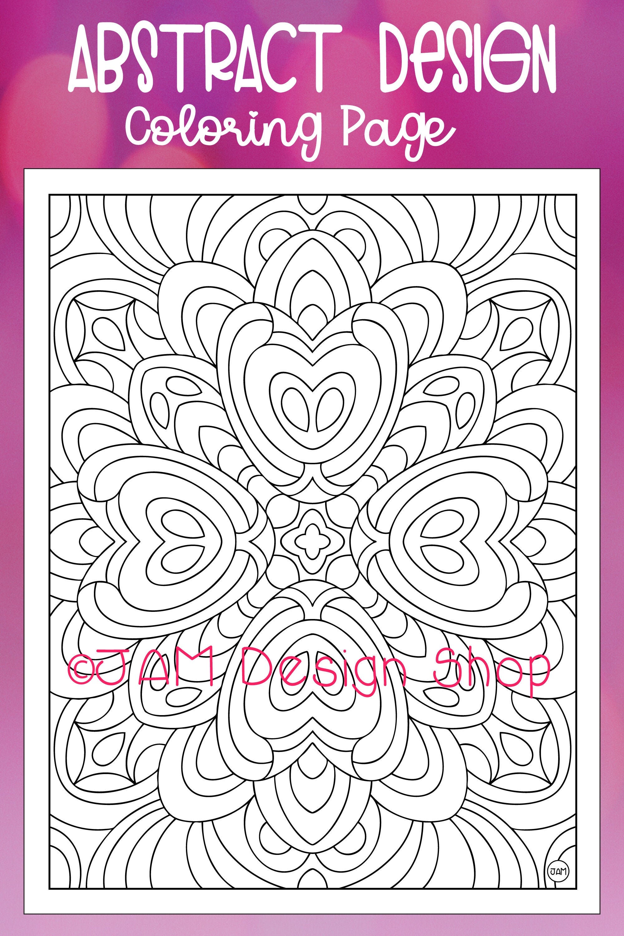 zentangle coloring pages printable coloring instant etsy