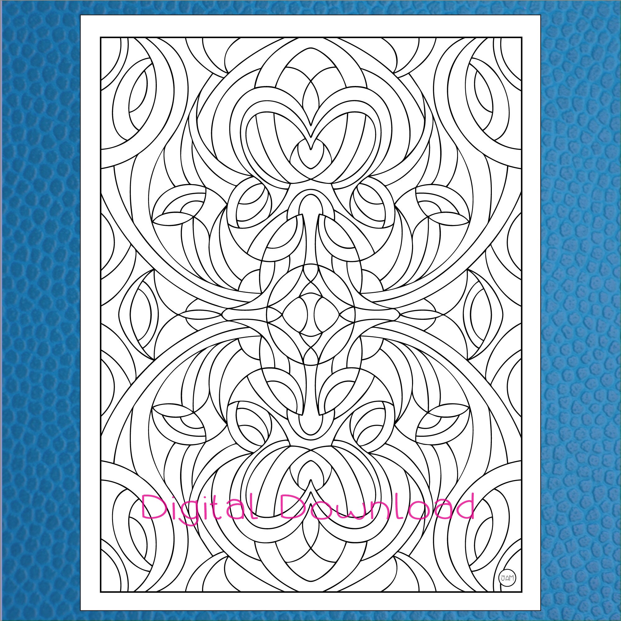 zentangle coloring pages printable coloring instant etsy