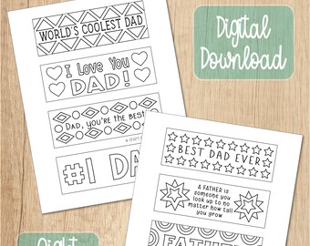 Dad Gift, Father's Day Bookmarks, Dad Bookmarks, Father's Day Gift, Booklovers Gift, Digital Download