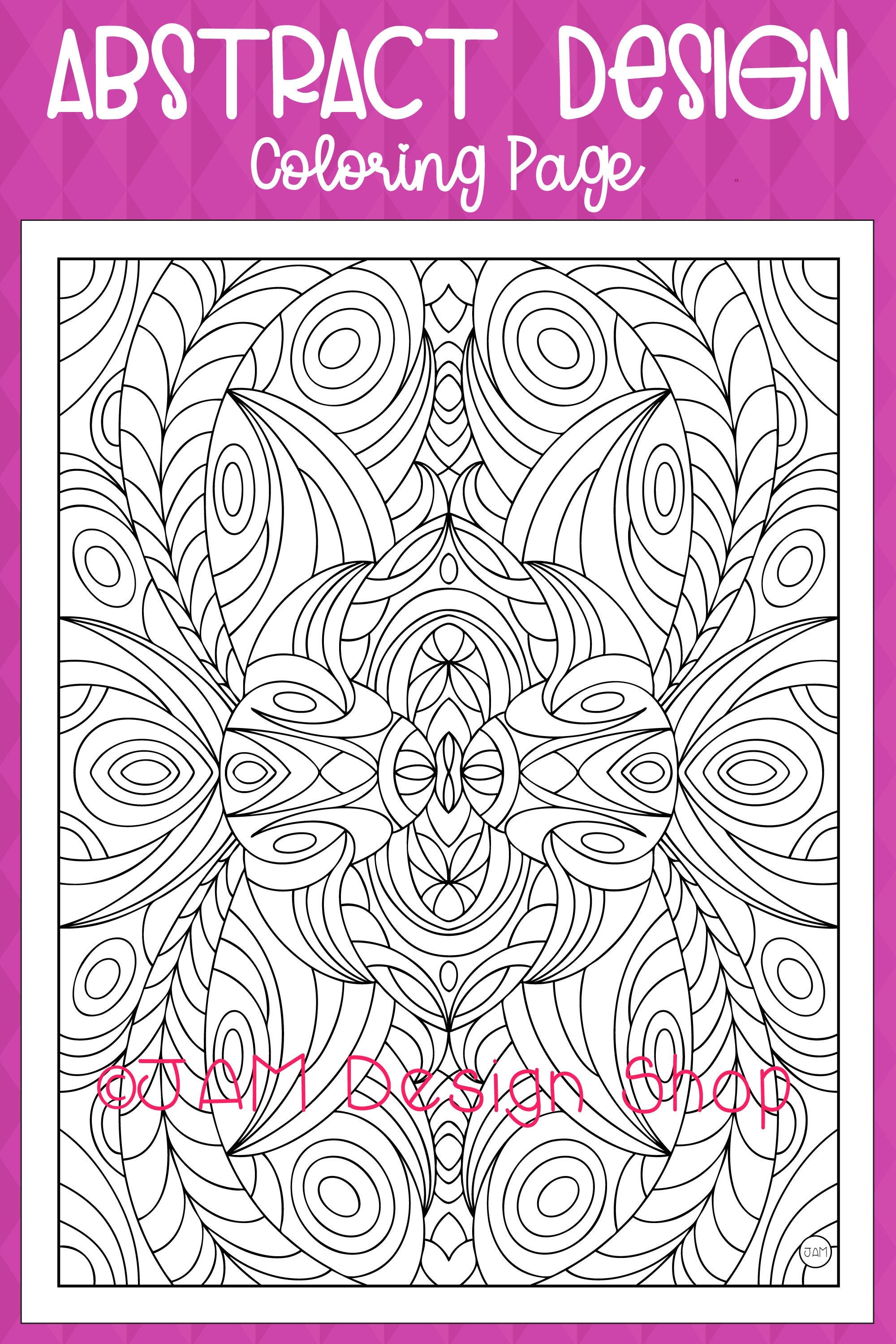 Zentangle Coloring Pages Printable Coloring Instant | Etsy
