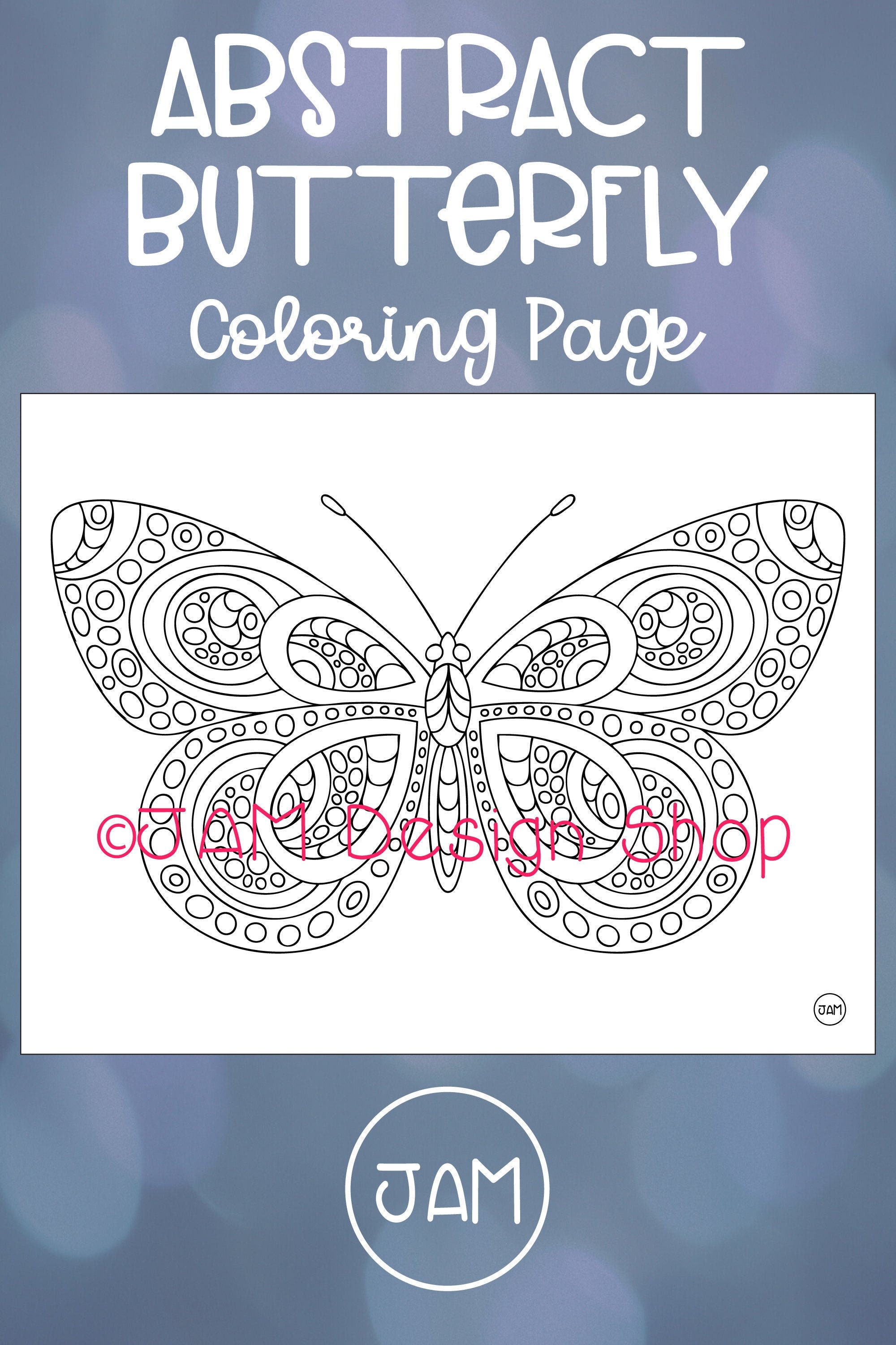 Abstract Butterfly Coloring Pages