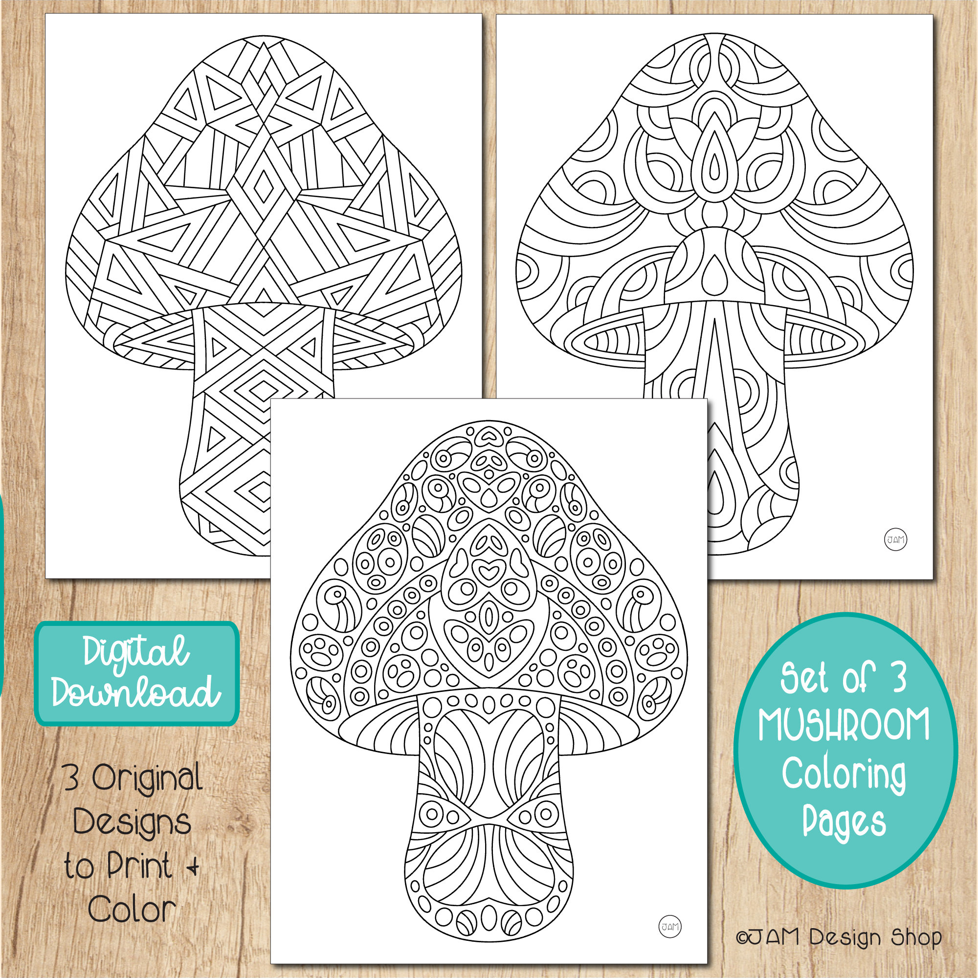 Coloring Sheet, Mushroom Coloring Page, Kids Coloring, Mushroom Theme ...