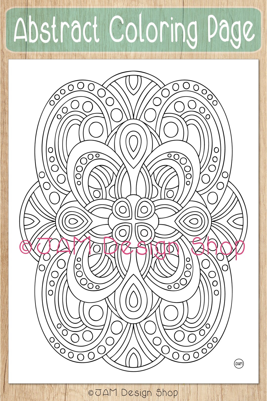 Zentangle Coloring Pages, Adult Coloring Page, Instant Download ...