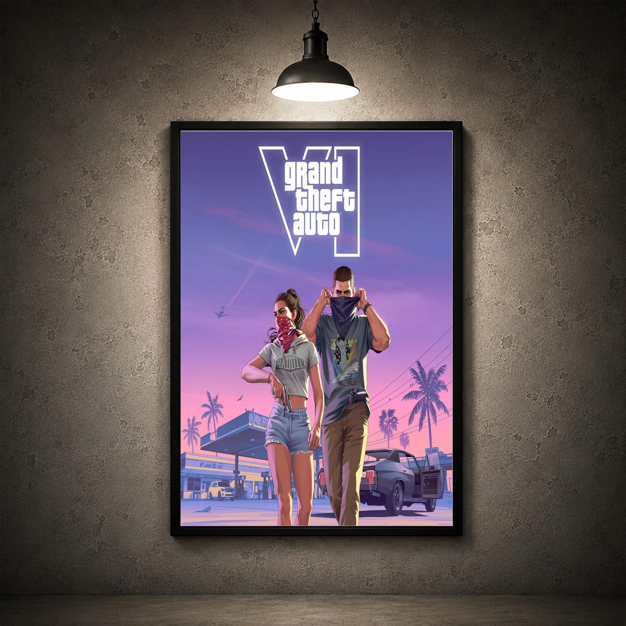 Grand theft auto poster - Etsy 日本