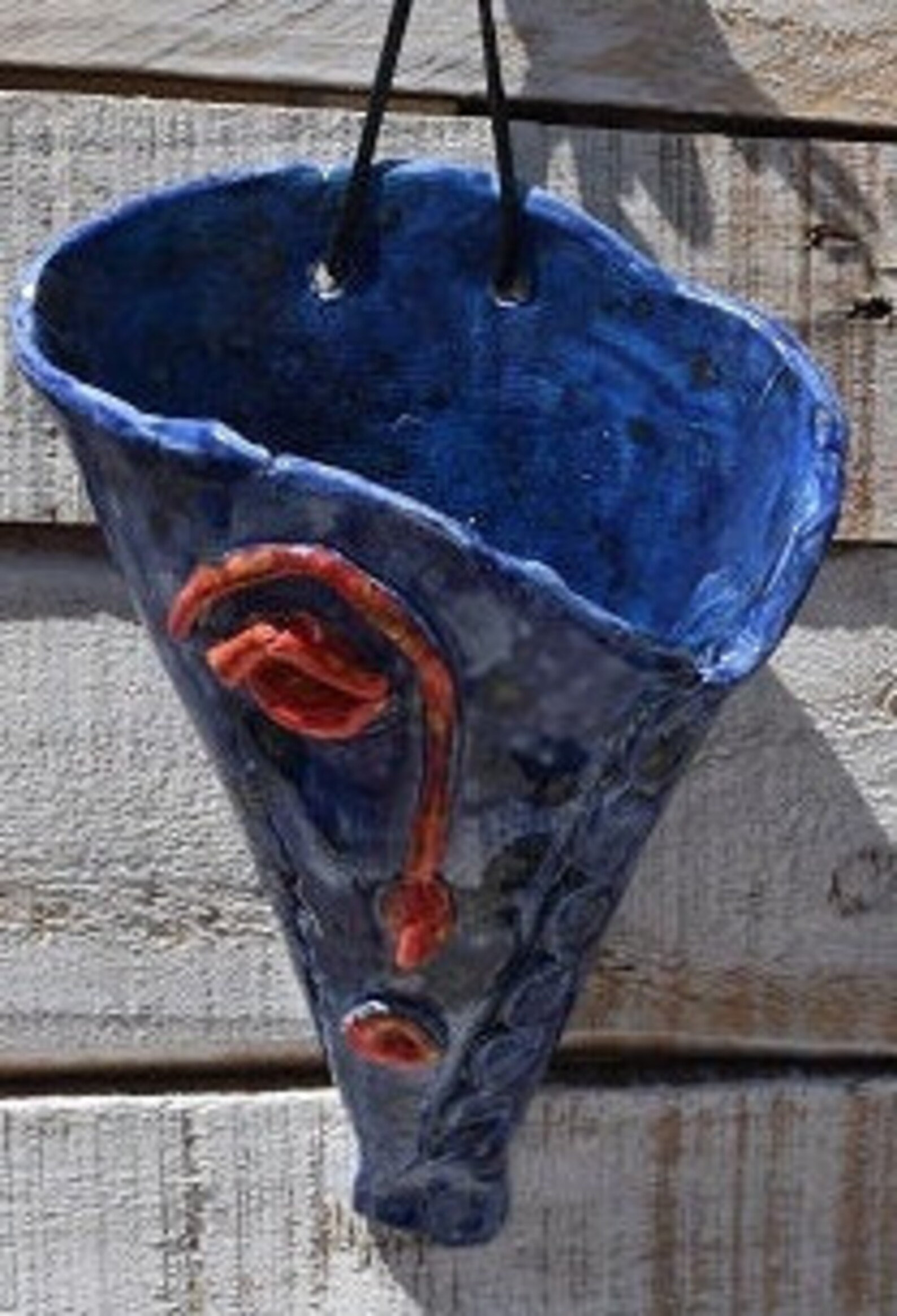 Ceramic wall pocket Etsy Polska