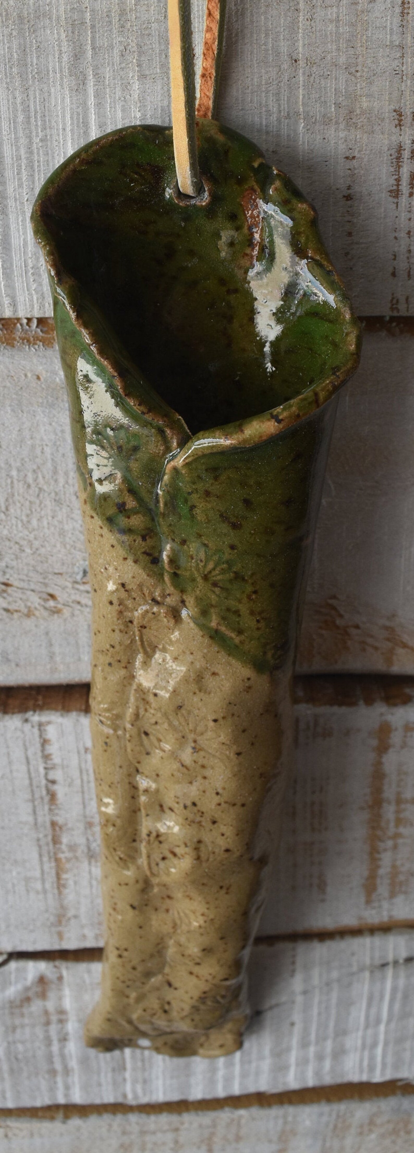 Ceramic Wall Pocket Etsy