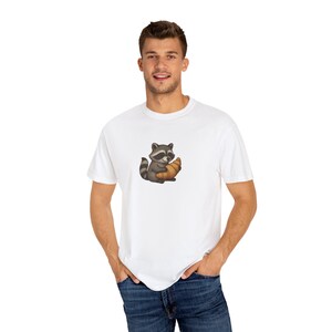 Cute Raccoon T-Shirt, Unisex Funny Tee, Gift for Animal Lovers, Cute Animal Apparel, Casual Wear, Birthday Gift