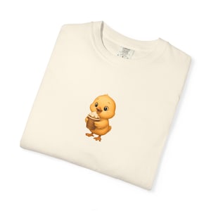 Cute Chick Cartoon Unisex T-Shirt, Soft Cotton Shirt, Easter Gift, Spring Fashion, Pet Lovers Tee, Everyday Casual Wear