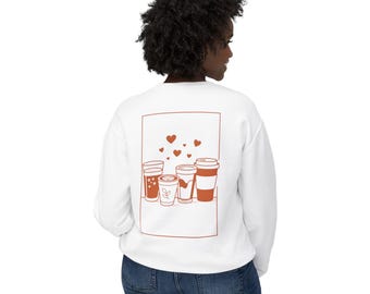 Sudadera unisex de cuello redondo Coffee Club, prenda acogedora para el café, regalo perfecto para los amantes del café, ropa informal, para uso doméstico y diario.