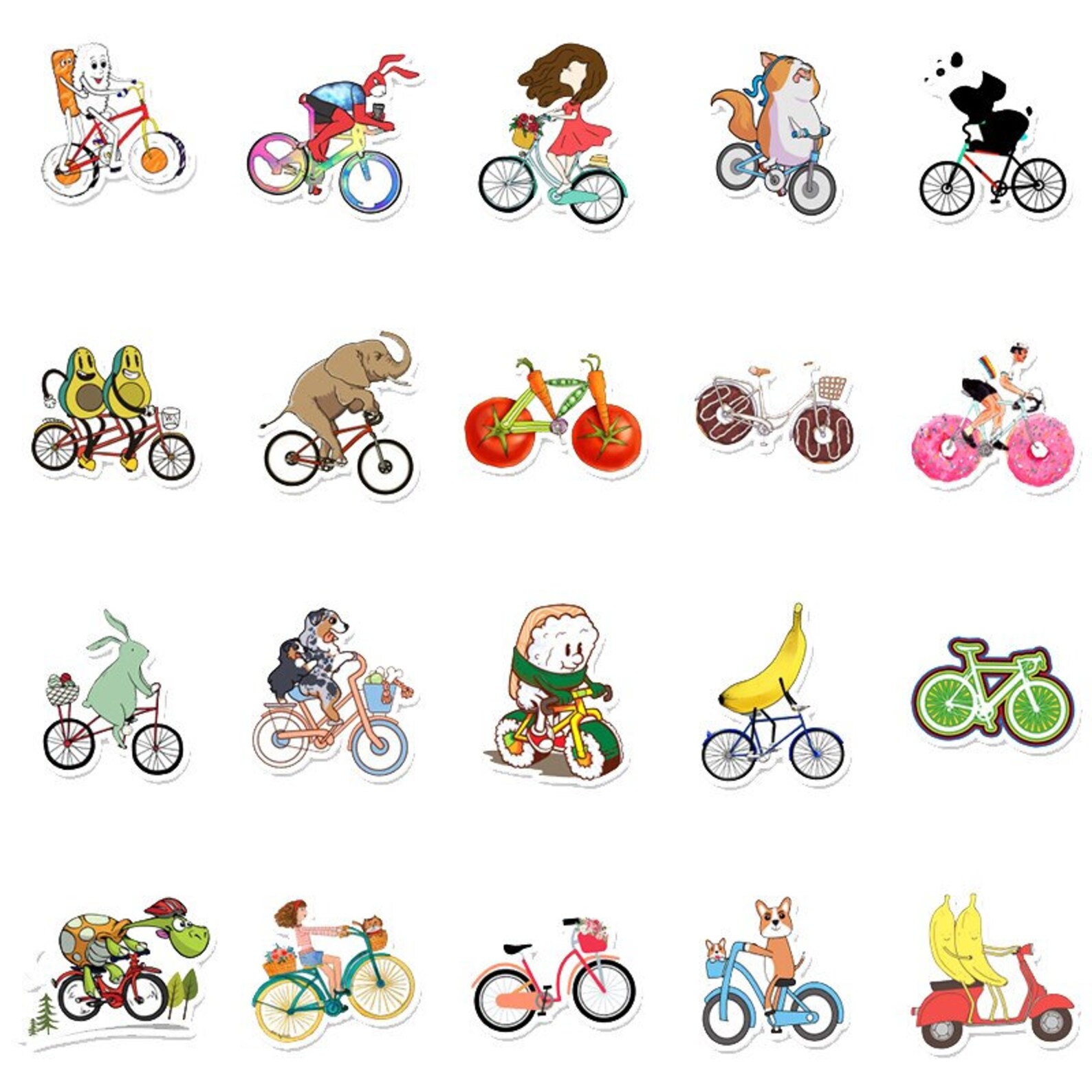 funny bike decals