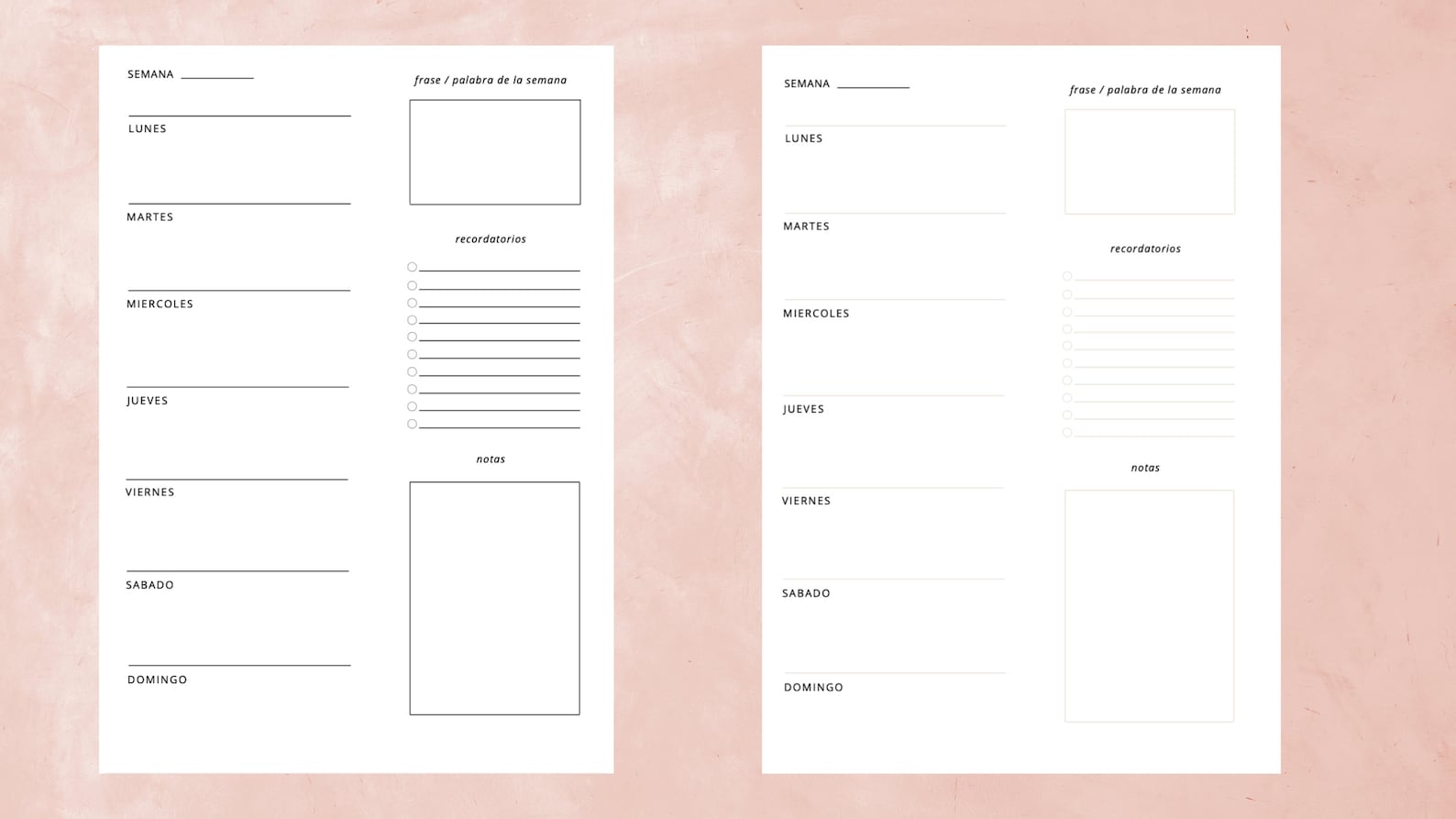 spanish-printable-minimalist-weekly-planner-weekly-schedule-etsy-uk