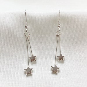 Layered Star Dangle Earrings