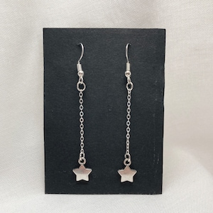 Star Chain Dangle Earrings