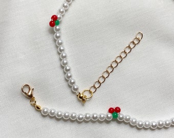 ☆ENGBROX☆ cherry pearl necklace EBNL24063SV cherry pearl necklace - ENGBROX | 60% - Asian Fashion Online