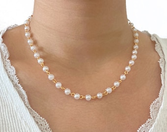 ◇HYERES LOR◇ H Edition Silver (Y) White Pearl Bead Necklac Amazon.co.jp: Pearl Necklace for Men White and Black Pearl