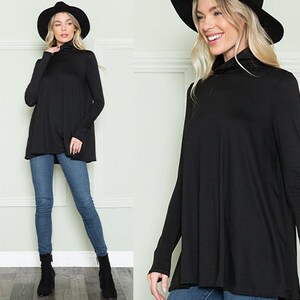 turtleneck tunic top