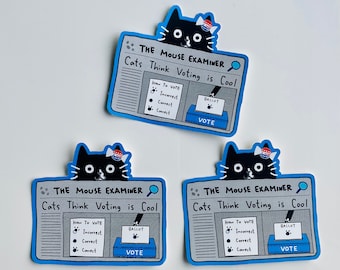Cats Support Voting - Vinyl Sticker - FREE SHIPPING