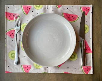 Handmade water resistant placemat - set of 2