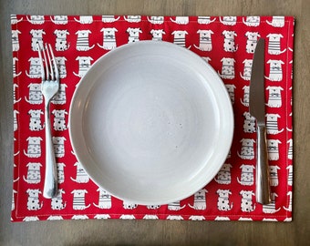 Handmade water resistant placemat - set of 2
