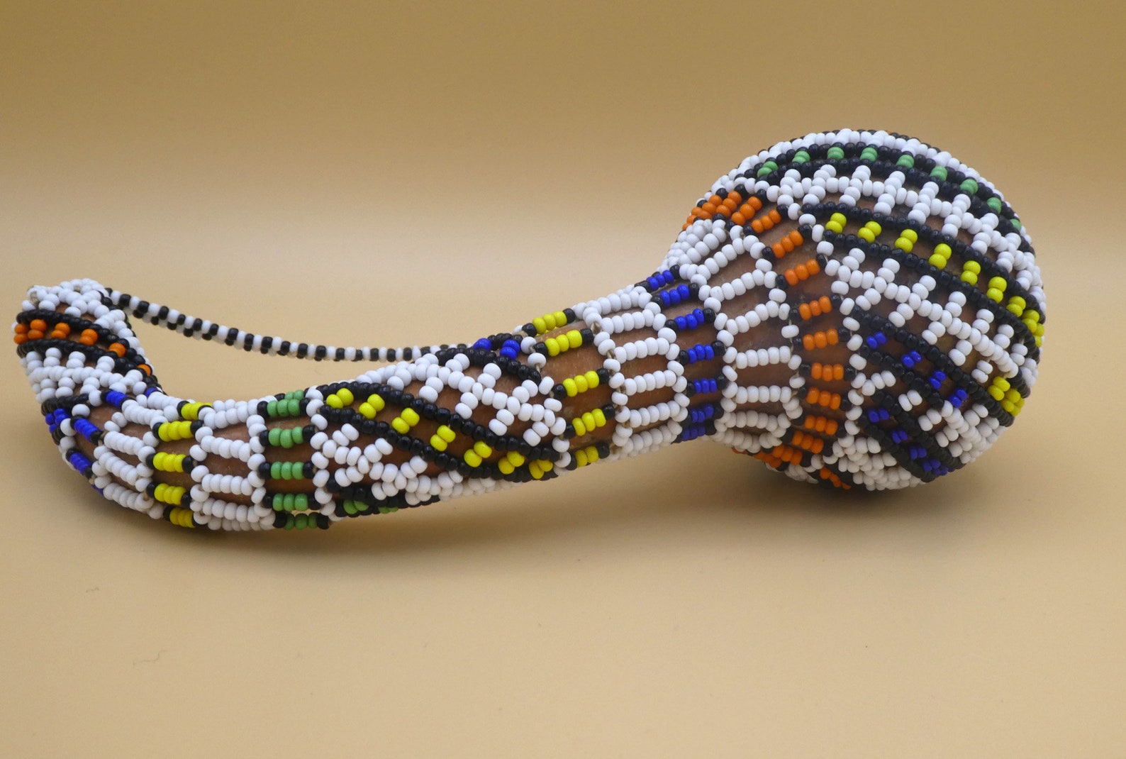 VINTAGE BEADED GOURD South African Zulu Beaded Gourd Etsy