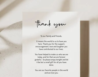 EDITABLE | Minimalist Thank You Card Template, 0001AA