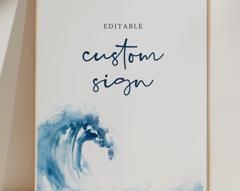 EDITABLE | Ocean Sign BundleTemplate, 0012AA