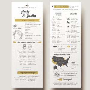 EDITABLE | Wedding Program Infographic Template, 0002AA