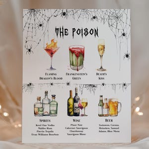 EDITABLE | Halloween Bar Menu Template, 0041AA