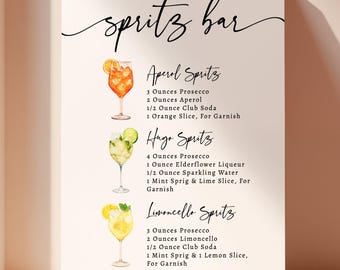 EDITABLE | Spritz Bar Sign Template, 0042AA