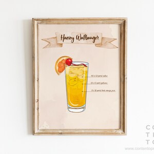 Introducing our Harvey Wallbanger Cocktail Sign Template! Shake up the party with this editable text template featuring your signature drink. This classic cocktail blends vodka, Galliano, and orange juice for a citrusy and vibrant sip.