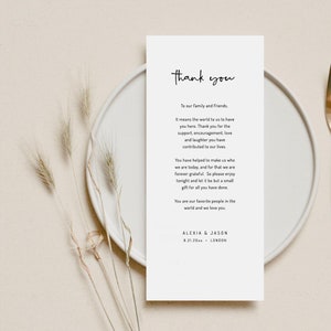 EDITABLE | Minimalist Thank You Card Template, 0001AA