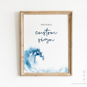 EDITABLE | Ocean Sign BundleTemplate, 0012AA