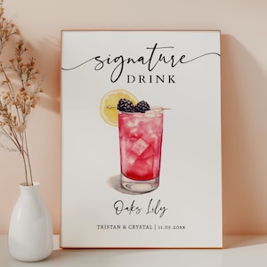 EDITABLE | Oaks Lily Bar Sign Template, 0042AA