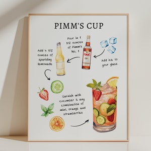 EDITABLE | Pimm's Cup Bar Sign Template, 0042AA