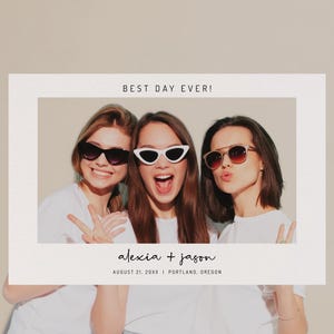 EDITABLE | Minimalist Photo Booth Frame Template, 0001AA