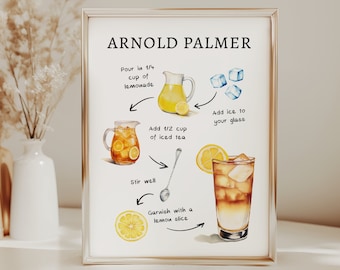 EDITABLE | Arnold Palmer Bar Sign Template, 0042AA